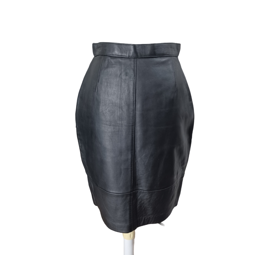 VINTAGE 90'S T. EDWARDS LEATHER PENCIL SKIRT SIZE 10